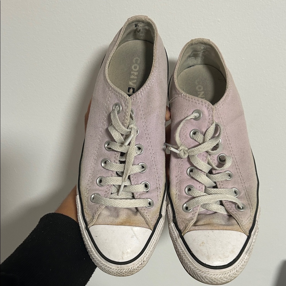 Converse Light Pink Canvas Sneakers